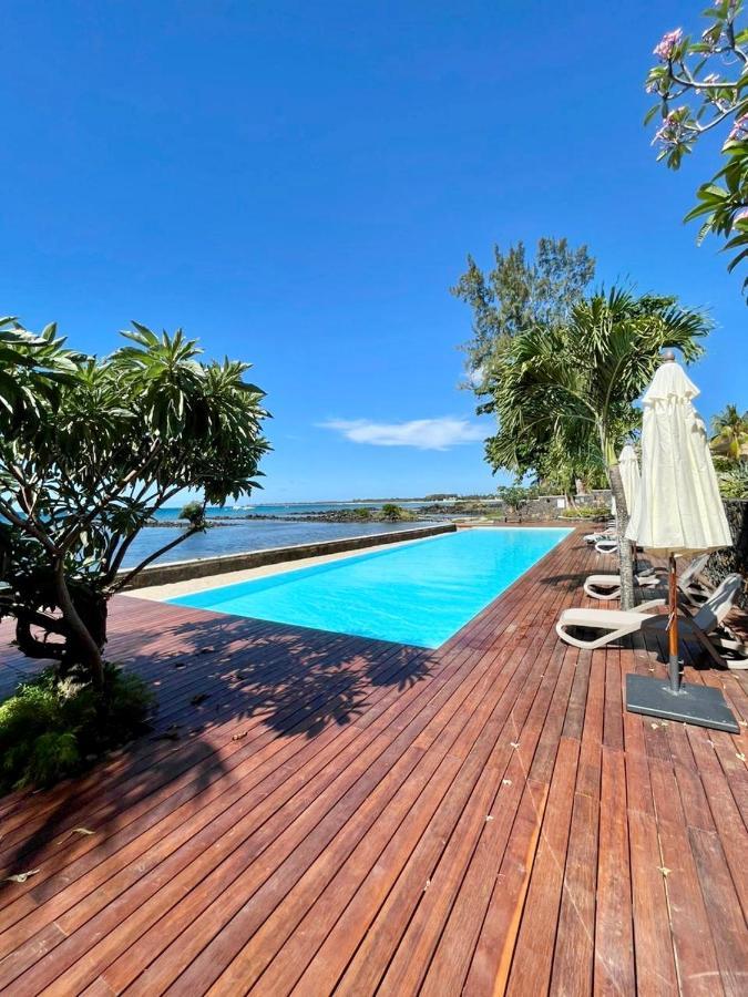 Luxury Beach House With Spectacular Sea View And Pool Trou aux Biches Exterior foto